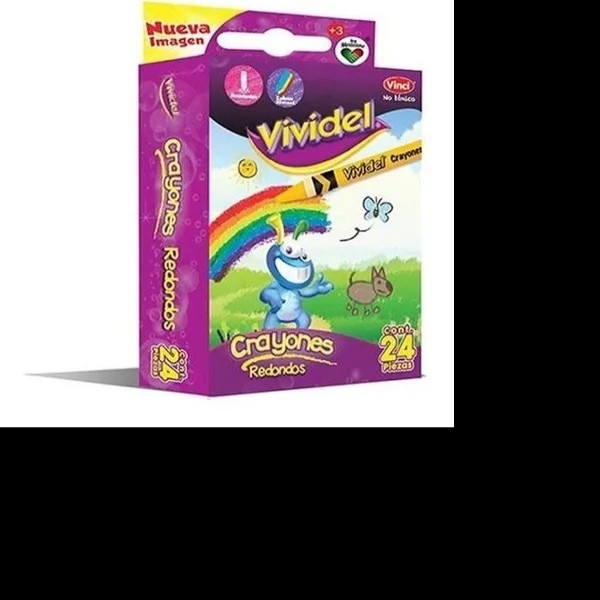 CRAYONES ESTUCHE C24 VIVIDEL REGULAR